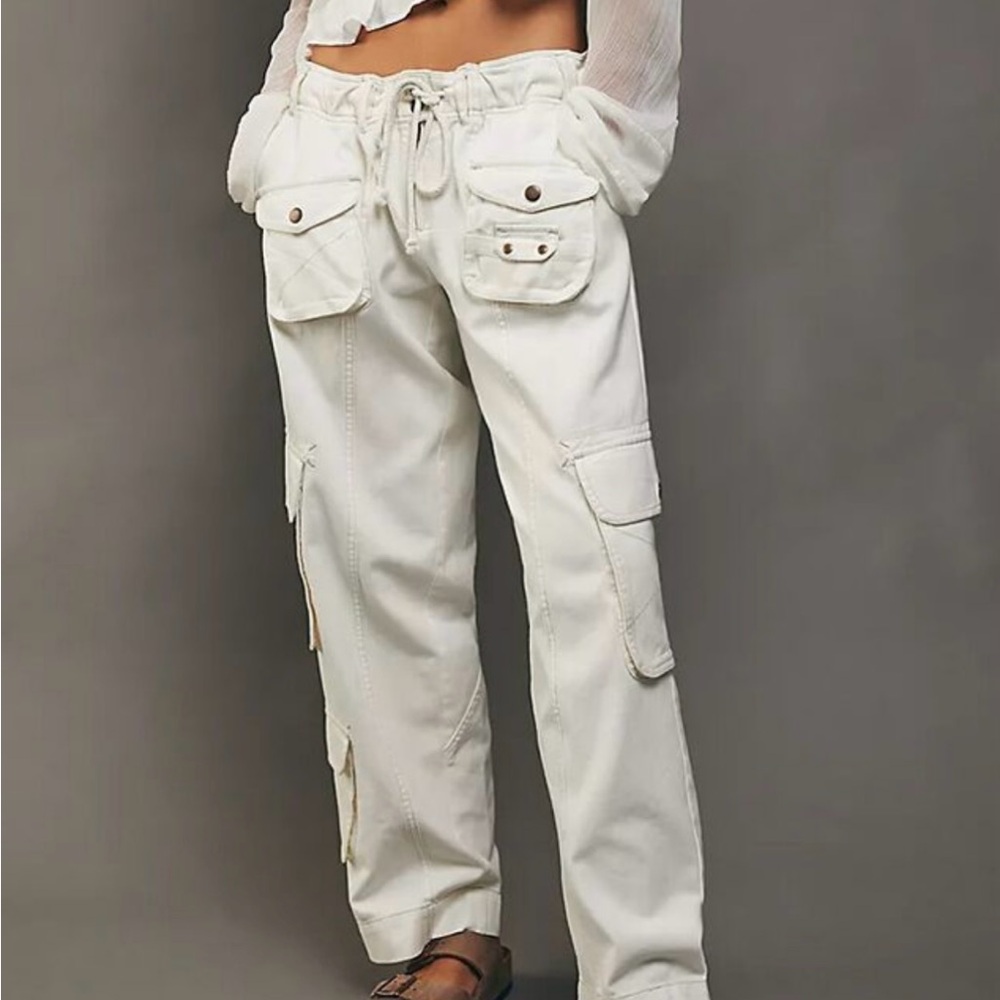 Free People Off-White Boyfriend Jeans